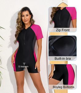 Traje de Baño de Una Pieza para Mujer, con Relleno Extraíble, de Lujo, Color Sólido, al por Mayor - Product Image 4