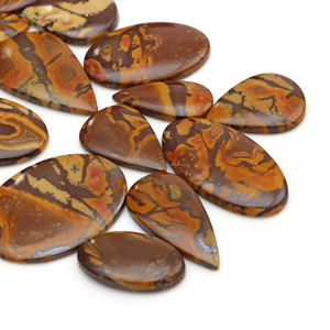 Pierre précieuse naturelle en jaspe australien, cabochon en vrac pour la fabrication de bijoux, pendentif, bague, bracelet - Product Image 3