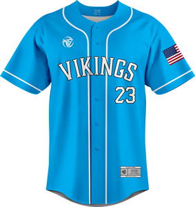 Maillot de baseball bleu personnalisable, joueur n°23, imprimé à l'écran, unisexe, adulte, manches courtes, respirant, polyester, vêtements de sport - Product Image 1
