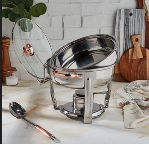 Luxury Stainless Steel Chafing Dish with Fuel Holder for Wedding <b>Buffet</b> and Hotel Use At Cheap Price - Product Image 5