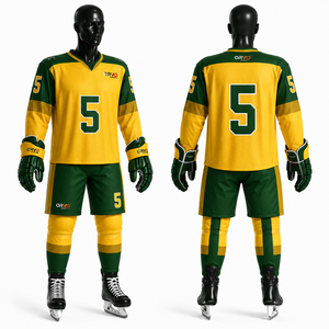 Uniformes de hockey sur glace sublimés sur mesure, maillots de hockey en gros, vêtements de sport d'équipe, fabricant de vêtements d'équipe de hockey personnalisés OEM - Product Image 3
