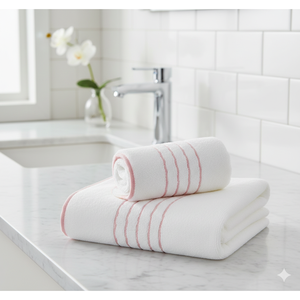 Serviette de toilette en coton recyclé GRS 450 GSM - Douce et absorbante en tissu éponge pour hôtel et salle de sport - Product Image 2