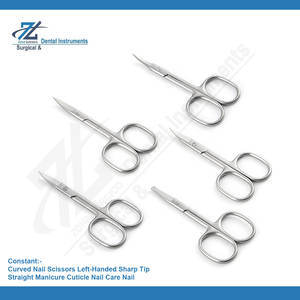 Tijeras para uñas de acero inoxidable de alta calidad, tijeras para uñas curvadas, tijeras para uñas de acero inoxidable, tijeras para uñas para zurdos - Product Image 2