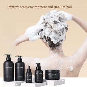 Sets de cuidado capilar a base de hierbas de marca privada OEM/ODM para adultos, anticaída, refrescantes y que alivian el cuero cabelludo, champú y acondicionador a granel. - Product Image 3