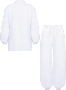 Costume d'arts martiaux Wing Chun blanc unisexe de la meilleure qualité, vêtements de Kung Fu, uniforme de Tai Chi chinois pour la performance, 100% coton - Product Image 4
