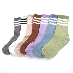 Made in Korea Women's Yoga & Pilates Crew <b>Socks</b> KJ2 - Product Image 1