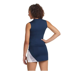 Uniforme de cheerleading personnalisé, couleurs et logo sur mesure, tissu 320g, nouveau design, vente en gros, haute qualité, uniforme de cheerleading sans manches pour adultes - Product Image 2