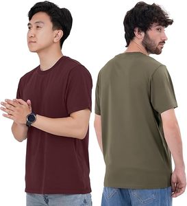 เสื้อยืดลำลองผ้าฝ้ายออร์แกนิค 100% ทรงปกติ พิมพ์ลายดิจิทัลคุณภาพสูง พร้อมโลโก้แบบกำหนดเอง ดีไซน์เรียบง่าย สำหรับผู้ชาย - Product Image 3