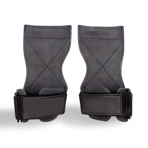 Poignée de Gym Professionnelle en Cuir Robuste avec Sangle Réglable pour une Adhérence Confortable et Sûre lors des Tractions - Product Image 5