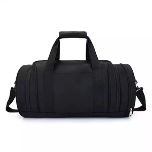 Sac de sport noir 600D 30-40L avec bandoulière et poches zippées - Product Image 3