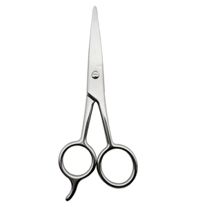 Stainless Steel Facial Hair Scissors Straight Barber Razor Rubber Salon Mustache Eyebrow Trimming Beard Thinning Scissors - Product Image 4