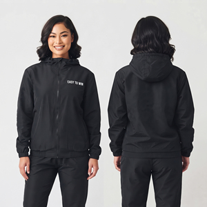 Veste coupe-vent imprimée en gros avec fermeture éclair, à capuche, manches longues, imperméable, pour le camping, vêtement d'hiver léger et coupe-vent - Product Image 3