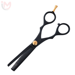 Ciseaux à effiler les cheveux en acier inoxydable, pour droitiers, 28 dents, manche moyen, légers, outil professionnel pour barbier et salon - Product Image 1