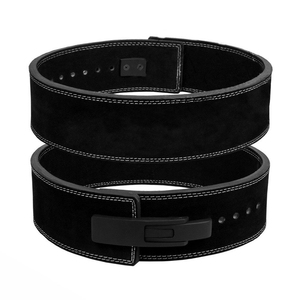 Ceinture de musculation en cuir véritable pour l'haltérophilie et la musculation avec boucle de protection des reins - Product Image 5