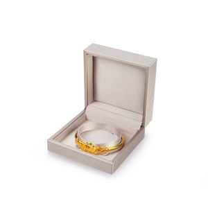 Cajas de regalo de joyería de cuero PU de alta gama, venta al por mayor, embalaje con logo impreso personalizado, suministrado por fábrica china. - Product Image 6