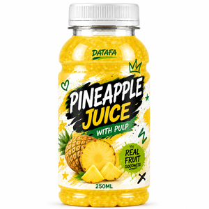 Datafa OEM/ODM Pineapple Juice With Pulp 250ml Real Juice PET <b>Bottle</b> Sugar Free Beverage - Product Image 1
