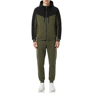 Ensemble de survêtement premium pour homme avec sweat à capuche zippé, en molleton de coton 400 GSM, séchage rapide, thermocollé, épais, pour la gym et le streetwear hivernal - Product Image 2