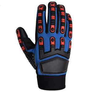 Guantes de Trabajo de Cuero Reforzados con Doble Palma, Guantes de Seguridad Industriales para Mecánicos y Constructores - Product Image 1