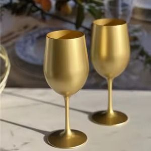 Decorative Finish Brass <b>Wine</b> <b>Goblet</b> Handcrafted Engraved Chalice Vintage Metal Cup Table Styling Piece - Product Image 2