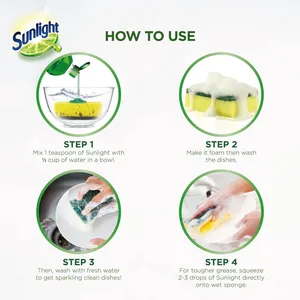 ผงซักฟอกจานที่มีประสิทธิภาพ800มล. สบู่จานกำจัดไขมันส้มที่มีประสิทธิภาพ - Product Image 4