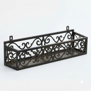 Vintage Wrought Iron Bicycle <b>Plant</b> Stand 3-Tier Rust-Resistant Square Metal Flower <b>Pot</b> <b>Holder</b> Indoor Outdoor Decorative Planter - Product Image 1