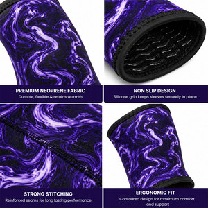 Mangas de compresión para codos con estampado por sublimación, al por mayor, precio económico, cálidas, flexibles, ajustables, para movimiento. - Product Image 4