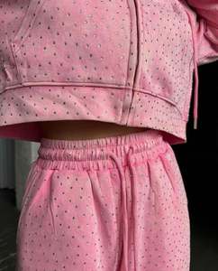 Conjunto de Pantalones Deportivos de Nylon con Pedrería Personalizados para Hombre, de Alta Calidad, Tendencia 2026, 2 Piezas, Estilo Holgado - Product Image 3