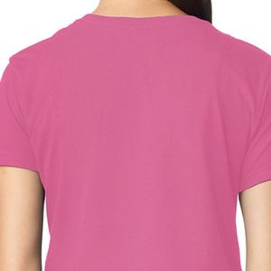 Camiseta Básica de Algodón para Mujer, Manga Corta, Cuello Redondo, Informal, Suave, Cómoda, Transpirable, para Uso Diario, Moda Urbana - Product Image 4