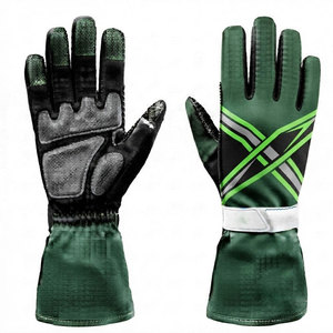 Winter Racing Kart Gloves Breathable Performance Fabric <b>Silicone</b> Grip Palm Extended Wrist Design <b>Waterproof</b> Lightweight Hook - Product Image 1