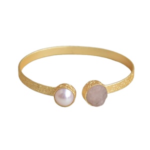 Statement 18K Gold Plated Adjustable Brass <b>Bracelet</b> Handmade Unisex Fashion Jewelry Ready to Ship Wholesale - Product Image 1