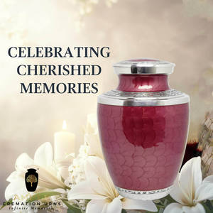 Urne funéraire en laiton rouge pour adulte - Gravure personnalisée - Style européen/américain - 220 pouces cubes - Urne commémorative écologique et durable - AMBLE - Product Image 3