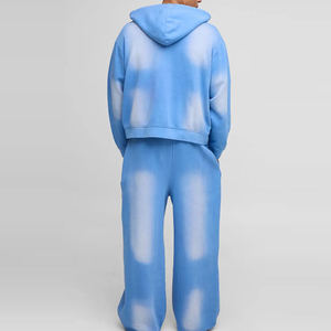 Survêtements surdimensionnés en coton de haute qualité, dernier design, taille personnalisée, fermeture éclair, pour hommes - Product Image 2