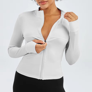 Camisa moderna informal de manga larga con cremallera frontal, proveedor mayorista de prendas de moda, camisa de moda con cremallera completa para mujer - Product Image 6