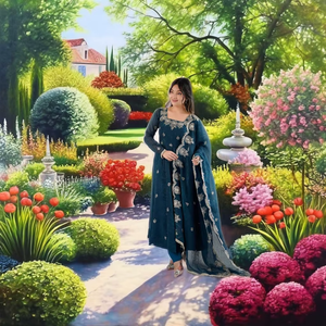 Ropa de Boda de Diseño Ramdev Trading, Estilo Moderno, Seda Crujiente, Tejido Pesado Fox, Secado Rápido, Kurta/Kurti para Todas las Temporadas - Product Image 1