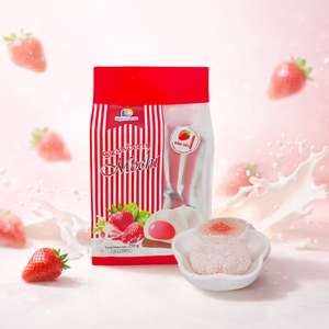Mochi à la mangue DAI LONG avec garniture à la crème de fruits et coulis de noix de coco pour le petit-déjeuner, les collations de l'après-midi et les fêtes - Product Image 3