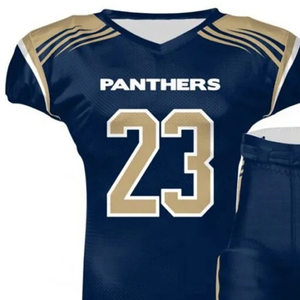 Conjunto de Uniforme Profesional de Fútbol Americano de Alta Resistencia, Números Cosidos Personalizados, Uniformes Sublimados, Manga Corta, Estampado - Product Image 2