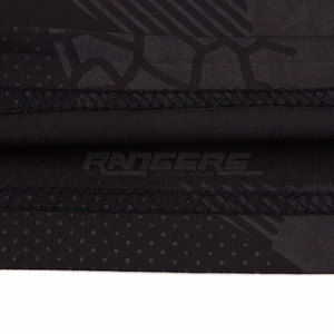 Maillot de football col en V noir vert fluo imprimé géométrique sublimé anti-humidité à manches courtes personnalisable OEM - Product Image 5