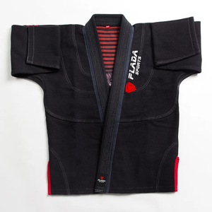 2026 Factory Custom Logo Wholesale High Quality Stretch 100% Cotton Martial Arts BJJ Gi Black Color Taekwondo Uniform Infants - Product Image 2