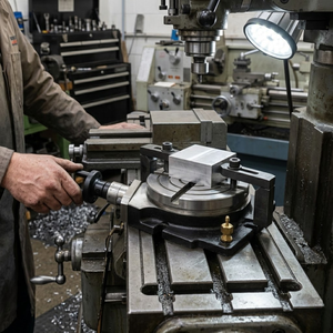 Table rotative horizontale et verticale de 4 pouces |   Machine à fraiser |   Table à rainures en T de précision 100 mm, rapport 90:1 |   Accessoire d'outillage industriel - Product Image 2