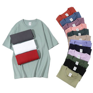 Wholesale Multi Color Blank 100% Cotton T-Shirt Solid Plain Crew Neck Custom Sublimation Unisex Gym Sports Work Tee OEM - Product Image 1