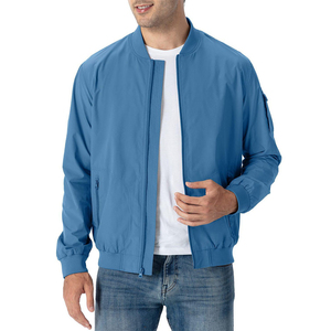 Chaqueta Bomber de Lona para Hombre de Alta Calidad, Corte Ajustado, Estilo Urbano de Invierno, con Logotipo Frontal Personalizado, Tela de Nailon/Algodón - Product Image 3
