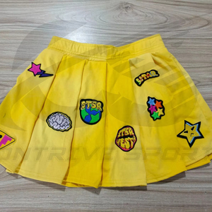 Women's 100% Cotton Casual Breathable <b>Skirts</b> & Custom Embroidery Patch Printed Logo OEM Factory Wholesale - Product Image 1