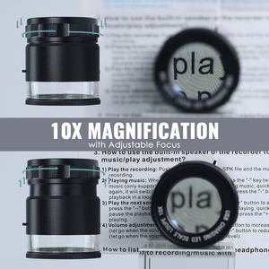 Lupa Recargable de Alta Calidad 10X con 9 Retículas, Lente de Cristal, Herramienta para Joyeros, Relojeros, Monedas y Coleccionistas - Product Image 6