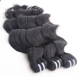 Extensiones de cabello humano Remy virgen de alta calidad vietnamita 100%, máquina ondulada de Agua Negra Natural, proveedor superior de trama Doble - Product Image 2