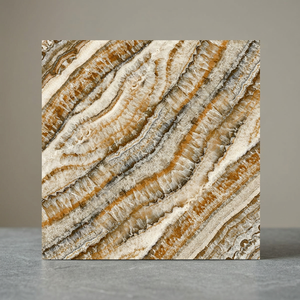 กระเบื้องพอร์ซเลนขัดเงา Calacatta White Book Match ขนาด 600x600 มม. หนา 10 มม. ป้องกันการลื่น รับประกัน 5 ปี ดีไซน์ลายหินอ่อน สำหรับตกแต่งภายใน - Product Image 1