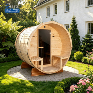 Sauna de Barril para Exteriores Personalizada con Integración de Aplicaciones Inteligentes, Certificación ETL, Sauna de Vapor para 4 Personas, Kit Ecológico de Calidad Premium - Product Image 1
