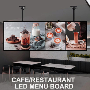 Caja de Luz LED Ultra Delgada de Aluminio Personalizada para Menús de Restaurantes, Letrero Publicitario Retroiluminado para Exhibición de Alimentos para Cafeterías y Tiendas de Comida Rápida - Product Image 4