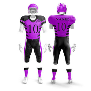 Customized High Quality Breathable American Football Uniform Latest Best Design Sports Jersey Shorts Sets Printed Unisex Adults - Product Image 2