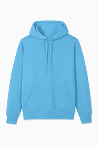 Sweat-shirt à capuche pour homme, rose uni, en molleton 100% coton, écologique, streetwear d'hiver, décontracté, coupe classique, avec poche, tricoté - Product Image 6
