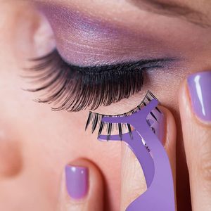 Pince à épiler professionnelle en acier inoxydable avec grip diamanté pour extensions de cils, kit d'outils applicateurs de fibres de cils pour volume durable - Product Image 5